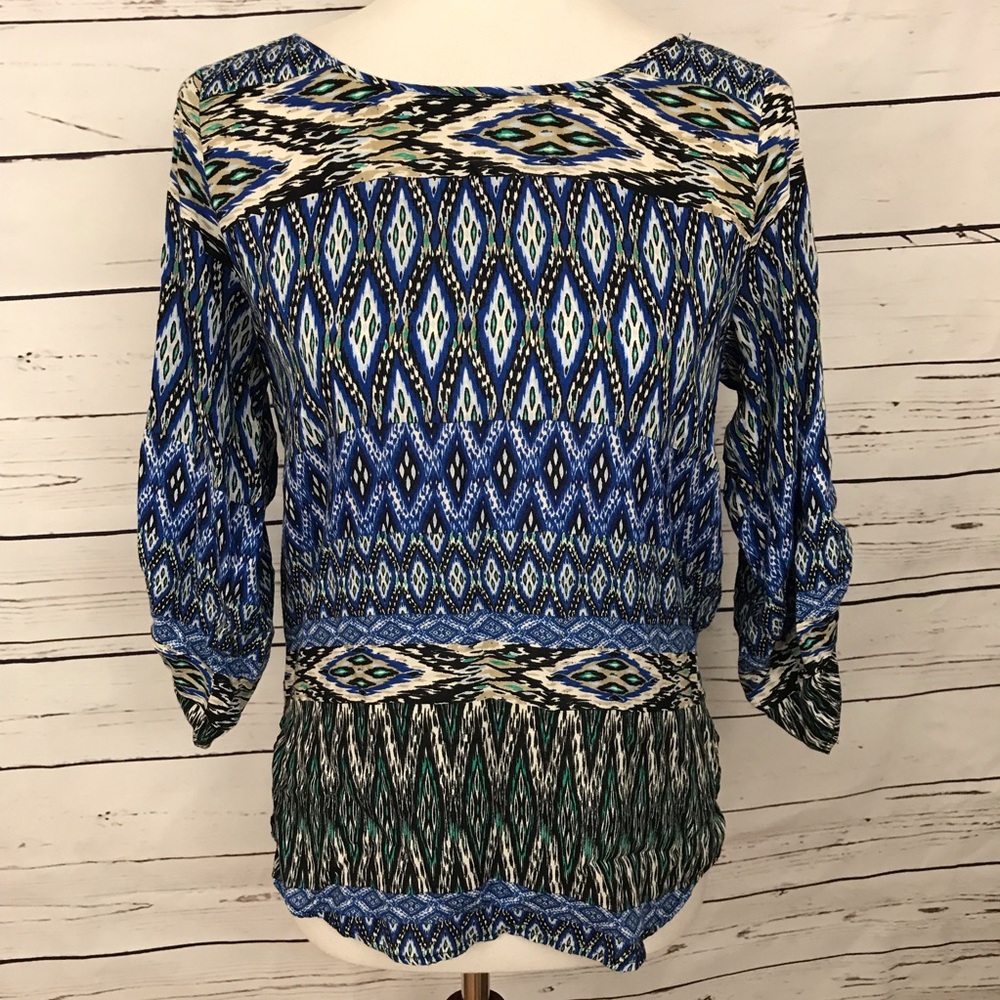 Zara Basic Viscose Diamond Top Size XS